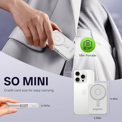 Magnetic Portable Charger Built-in Cables | 10000mAh | Wireless product image 10