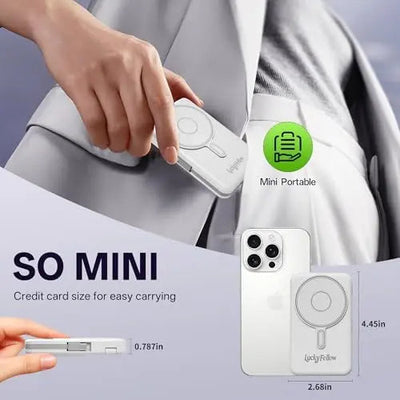 Magnetic Portable Charger Built-in Cables | 10000mAh | Wireless product image 10