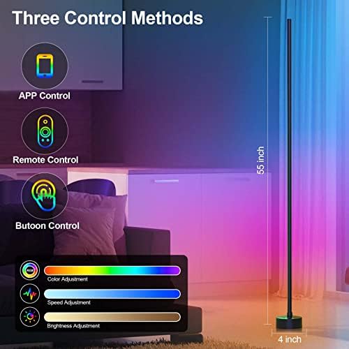 Miortior Corner Floor Lamp - Smart RGB LED Corner Lamp with App and Remote Control product image 4