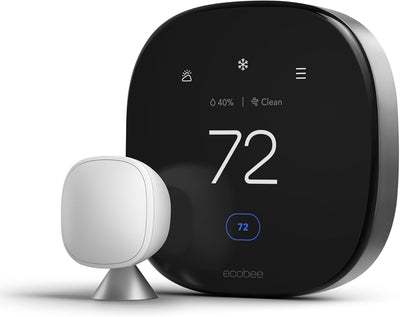 Ecobee Smart Thermostat Premium with Smart Sensor and Air Quality Monitor - Programmable Wifi Thermostat - Works product image 3