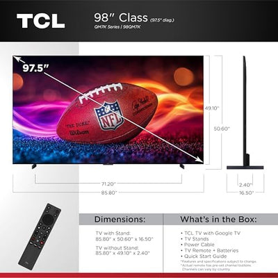 TCL 98 Inch Class QM7K Series | Smart TV | 4K | Mini LED | QLED product image 16