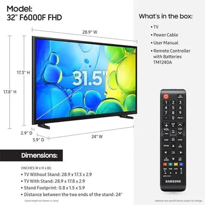 SAMSUNG 32-Inch Class Full HD F6000 Smart TV (2025 Model) HDR | Smart TV product image 13