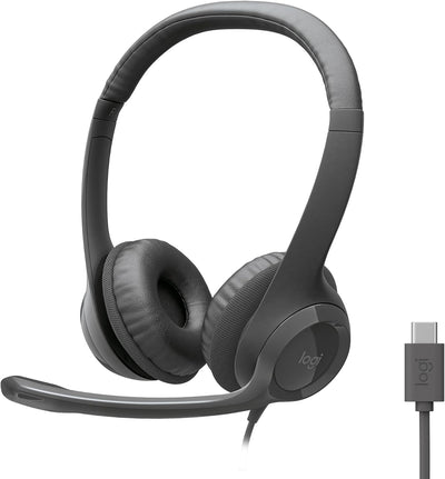 Logitech H390 Wired Headset for PC/Laptop | Noise Cancelling | Black product image 1