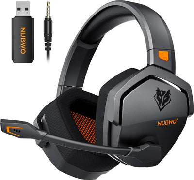NUBWO wireless gaming headset in blue, product view 7