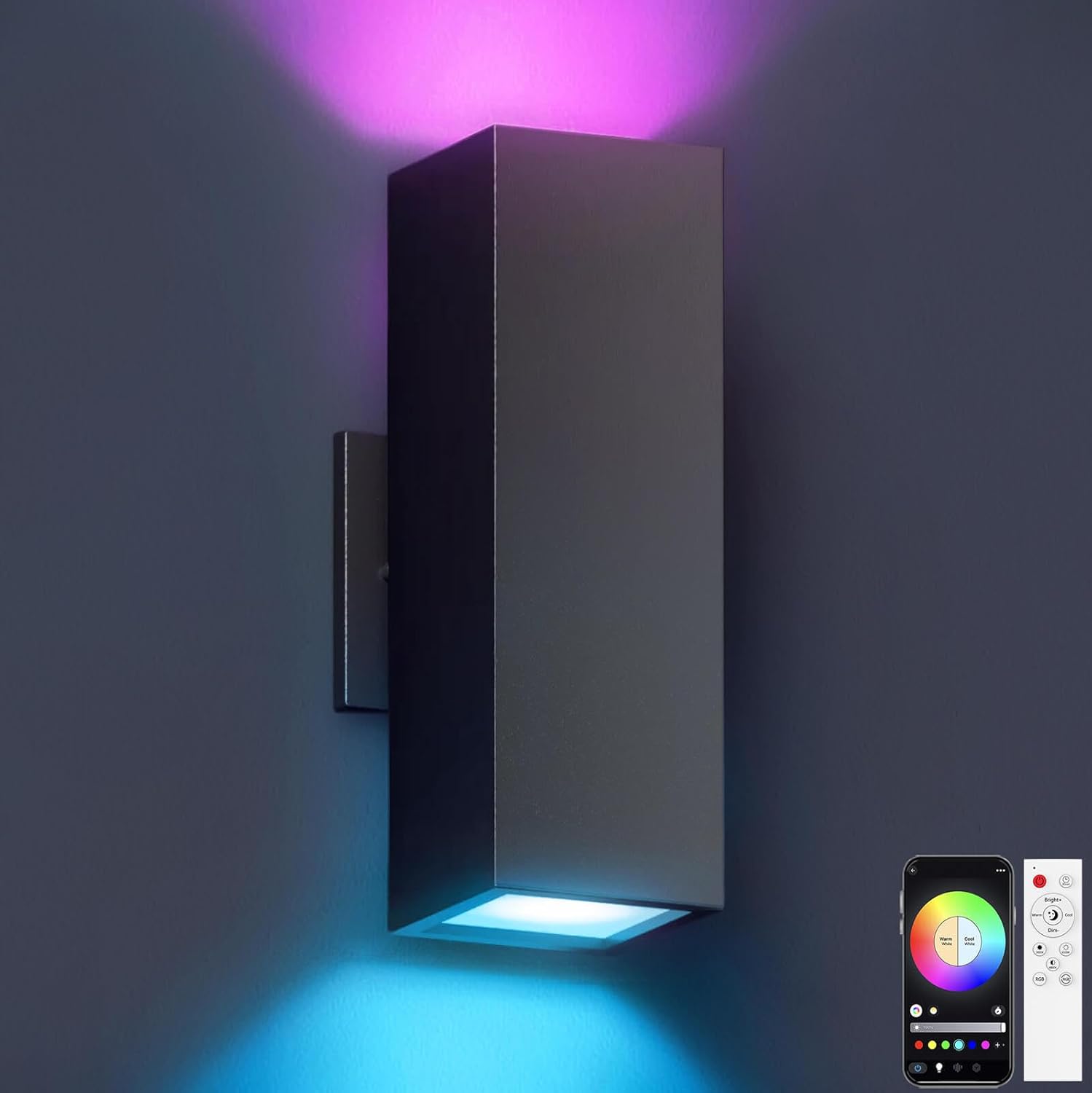 KIZON Modern Smart Porch Lights RGBCW | 2 Pack product image 3