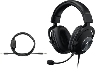 Logitech G Pro X Wired Gaming Headset: Blue VO!CE Detachable Boom Mic | Black product image 2