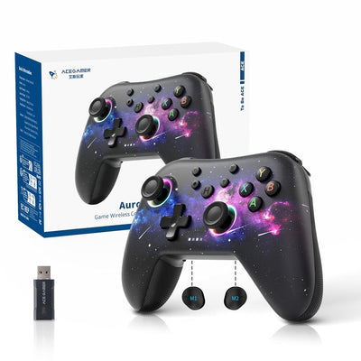 AceGamer Aurora II 2.4G Wireless Bluetooth Controller for PC/Android/Switch/iOS/Switch 2/Steam Deck with Rotary product image 1