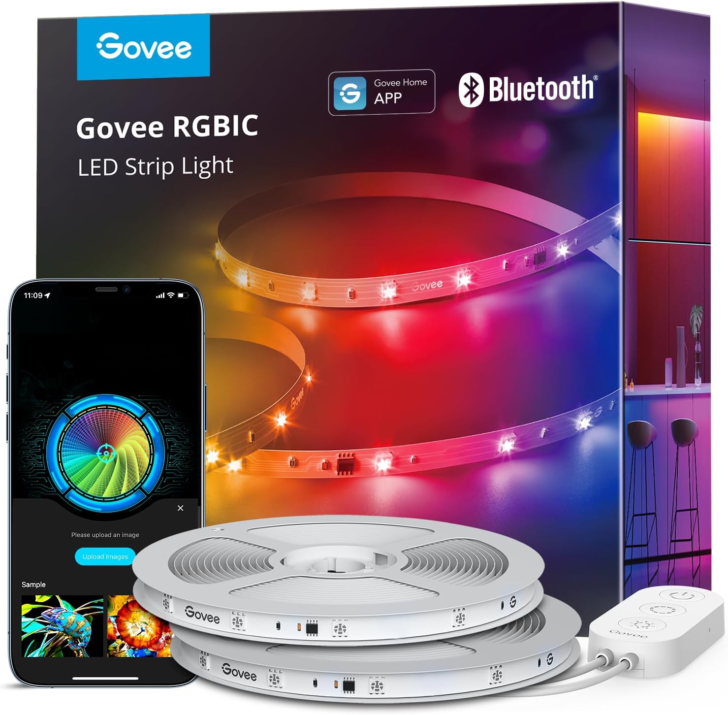 Govee RGBIC LED Strip Lights Smart LED Lights for Bedroom | Bluetooth product image 4