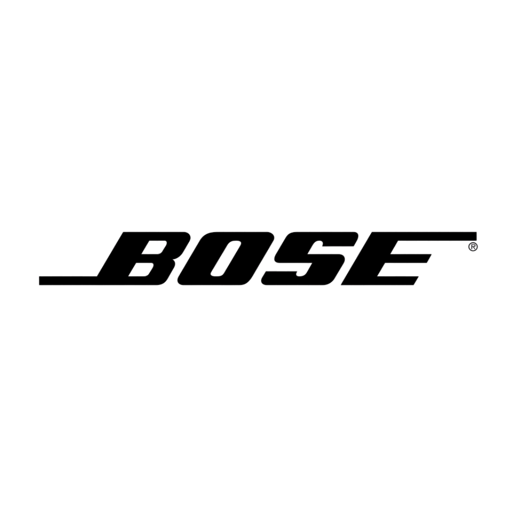 Bose logo on a dark square background